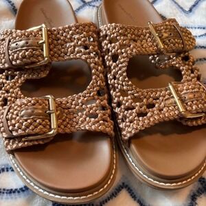 Brown Universal Thread sandals #sandals #comfythey are the Kylie style. Size 8